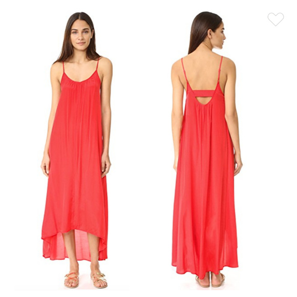 pink stitch Dresses & Skirts - Pink Stitch Coral Resort Maxi NWT